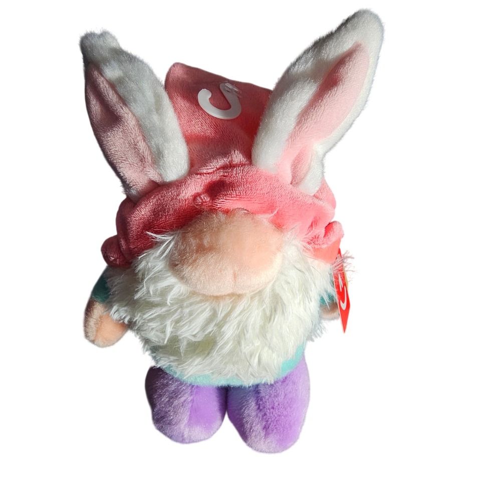 Aurora World Bunny Gnome Plush Easter Pastel Pink Teal Purple NWT - Picture 1 of 4